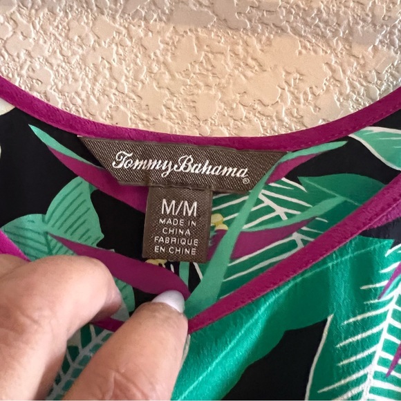 Tommy Bahama Silk Floral Cayman Tank Top Size Medium - Picture 4 of 11